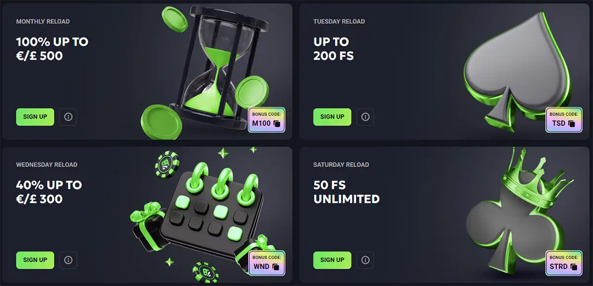 Promoties en nieuwe aanbiedingen van Lucky Wave Casino