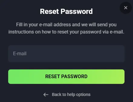 Wachtwoord resetten bij Lucky Wave Casino