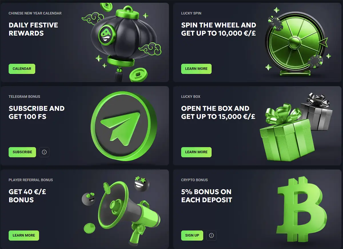 Welkomstbonussen van Lucky Wave Casino